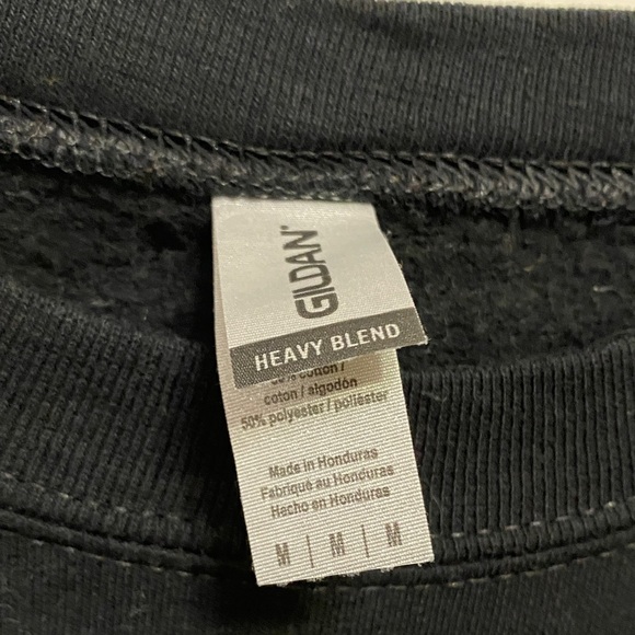 Gildan Black and Pink Crewneck Sweater - Picture 2 of 3